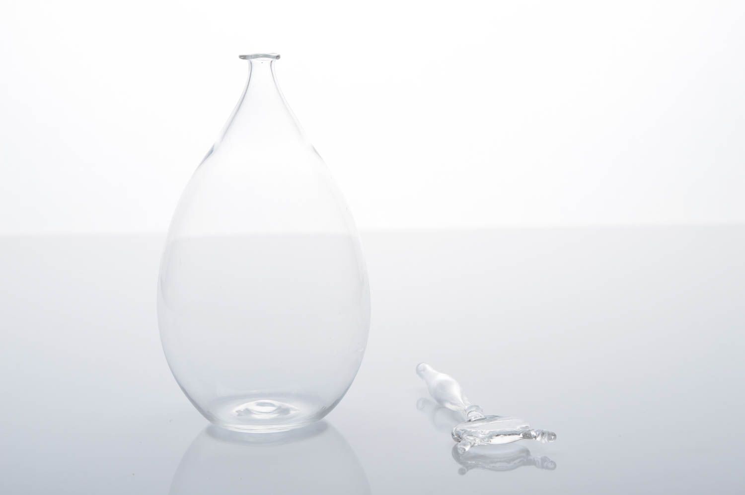 Handmade Parfüm Flakon Deko Parfümflasche Behälter aus Glas Katze originell foto 2
