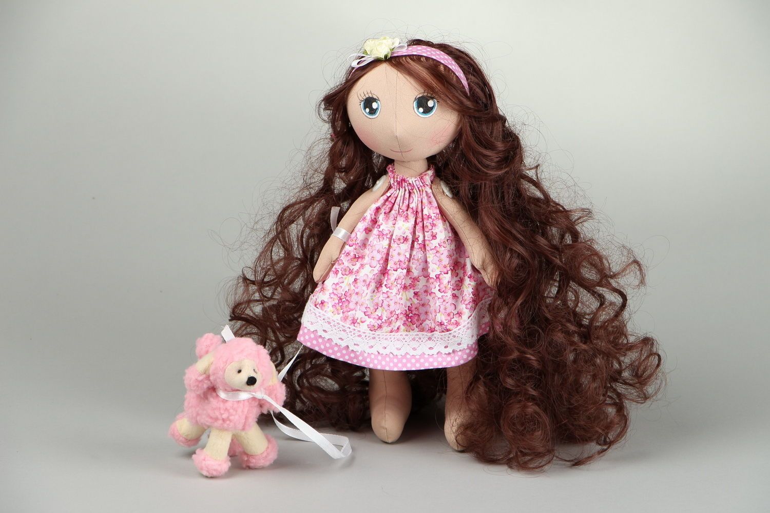 Doll Girl with poodle photo 1