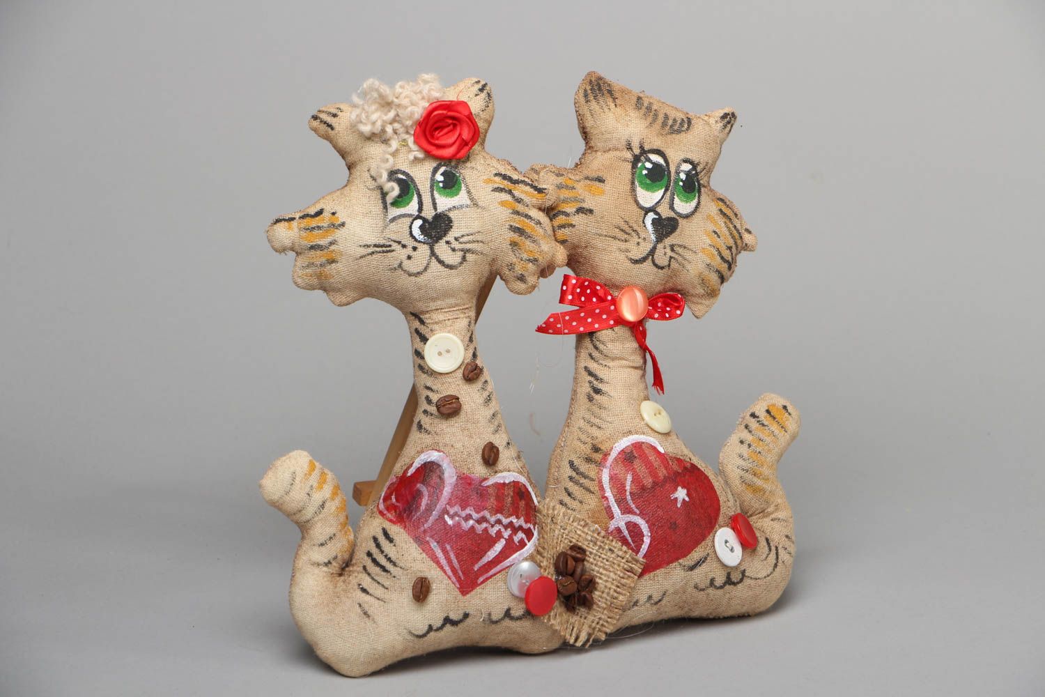 Soft fragrant toy Couple of Cats photo 1