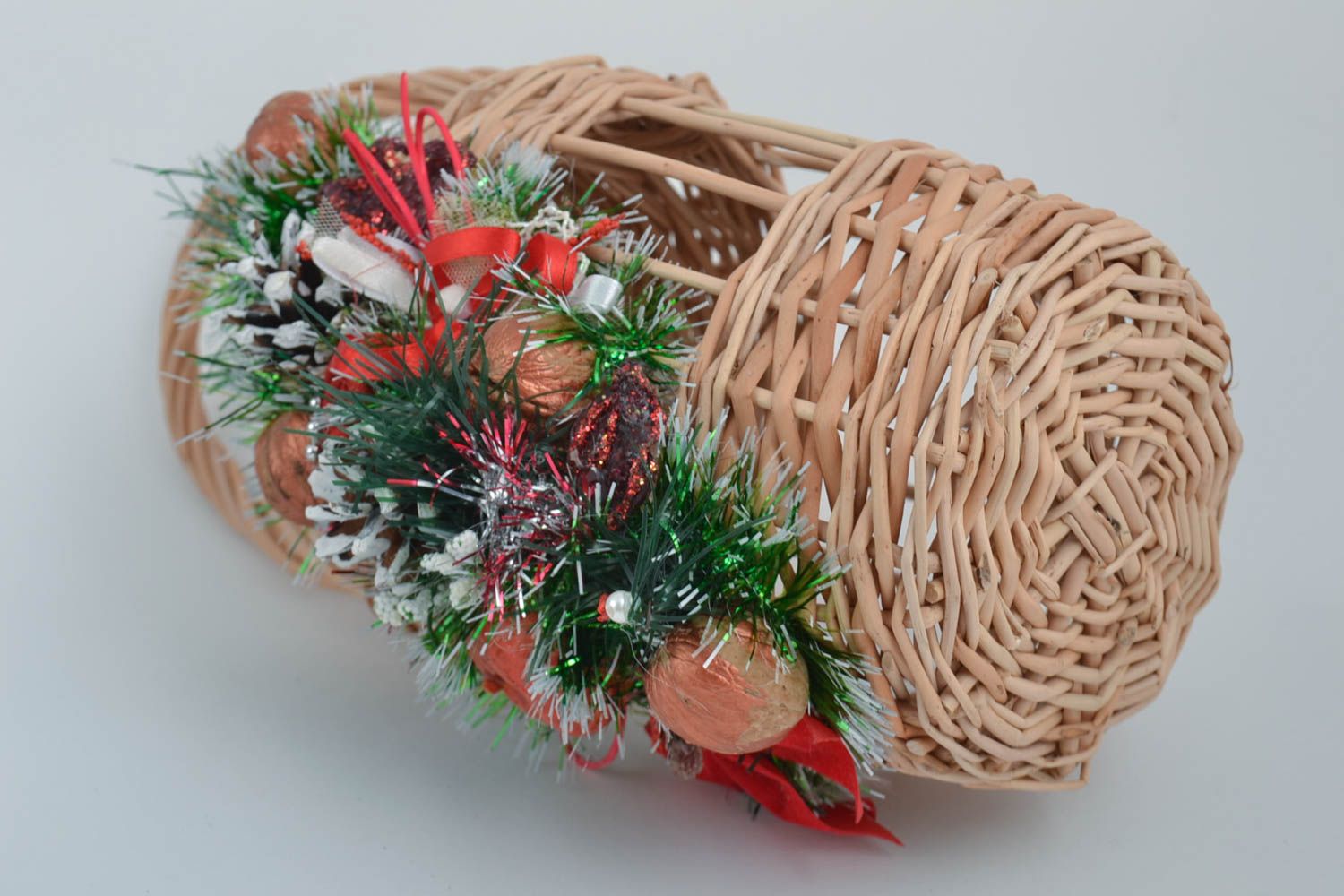 Unusual handmade woven basket Easter basket designs Easter decoration gift ideas photo 3