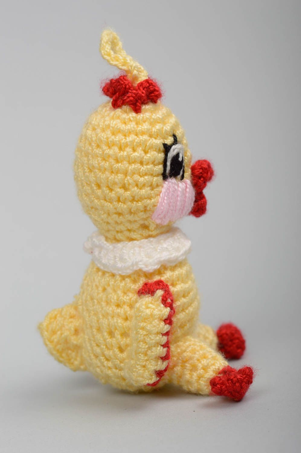 Jouet oiseau Peluche faite main en fils de coton au crochet Cadeau enfant photo 2