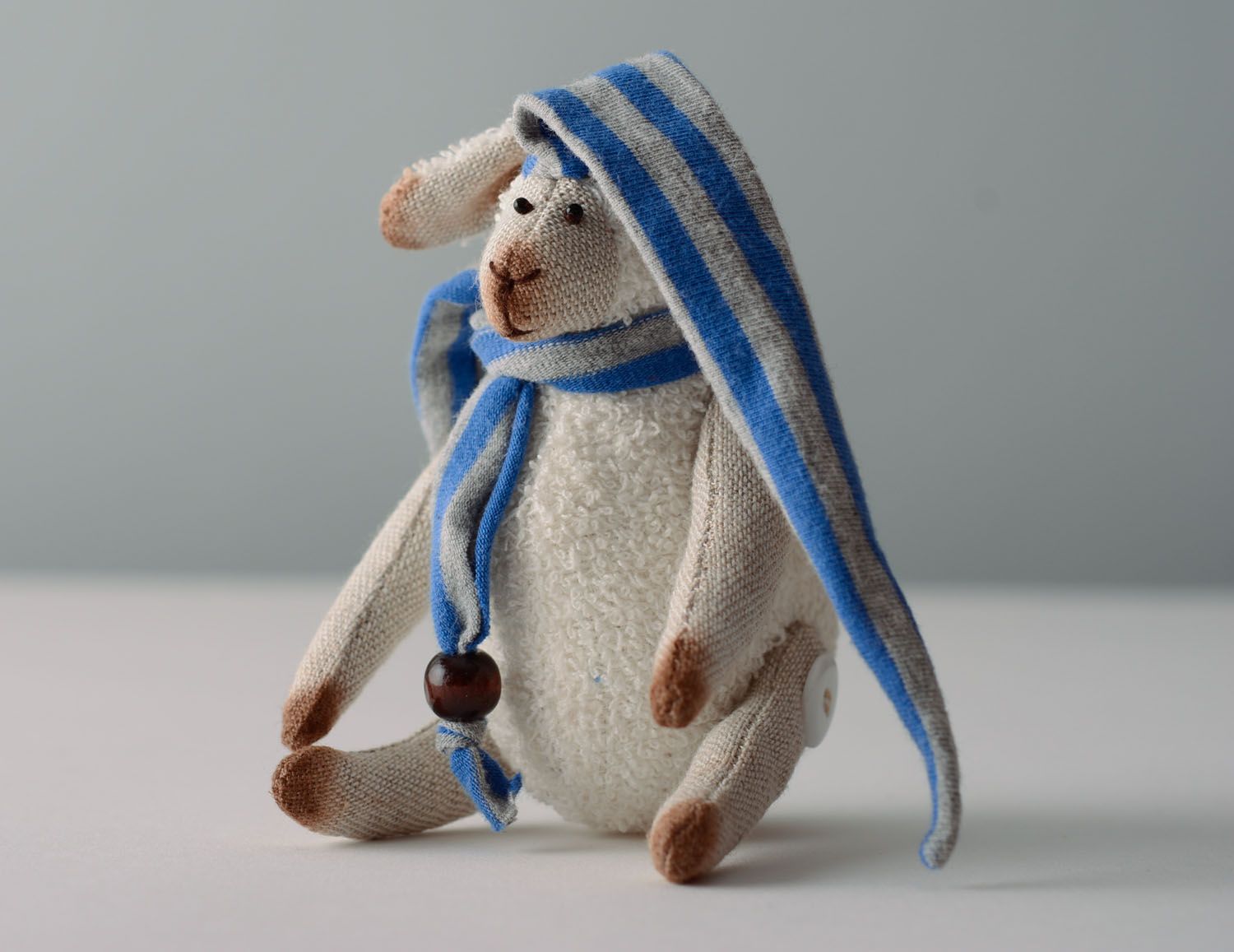 Kuschel Schaf aus Textil foto 1