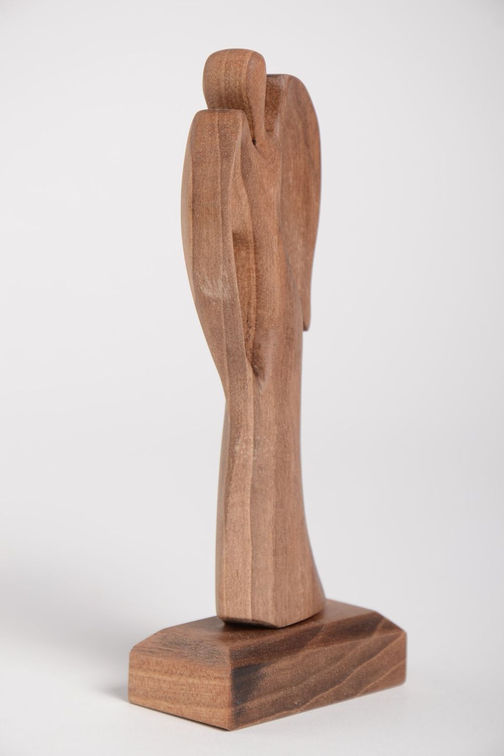 Statuette Ange en bois faite main Figurine déco originale Décoration maison photo 4