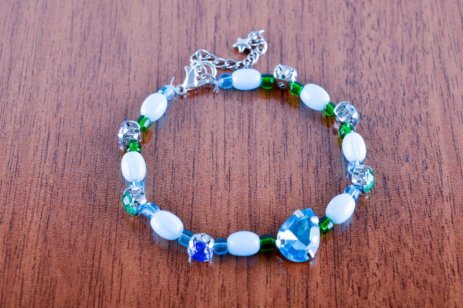 Handmade bracelet unusual accessory designer jewelry beaded bracelet gift ideas photo 1