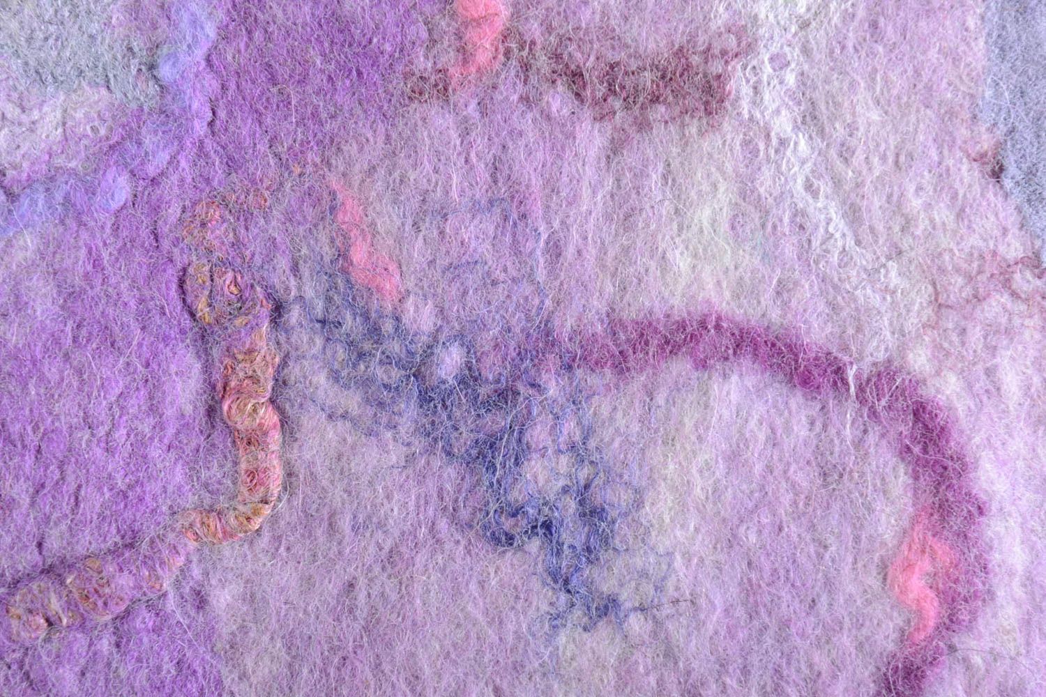 Gilet laine fait main Gilet femme violet feutrage Accessoire femme original photo 4
