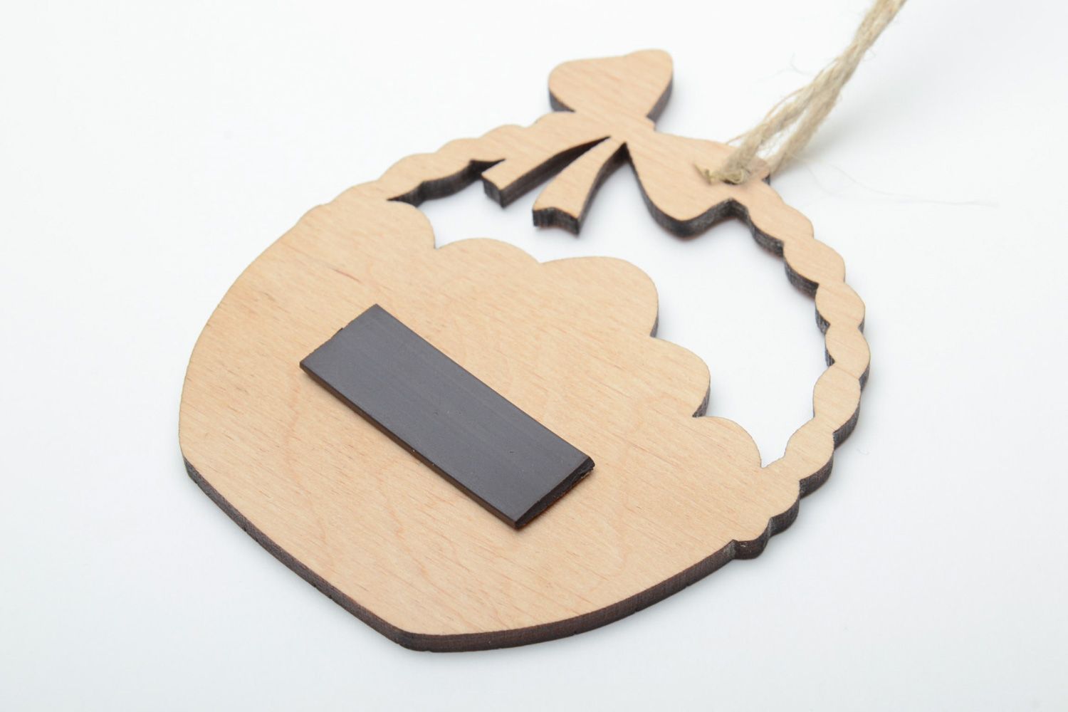 Handmade plywood blank interior pendant magnet for painting photo 3