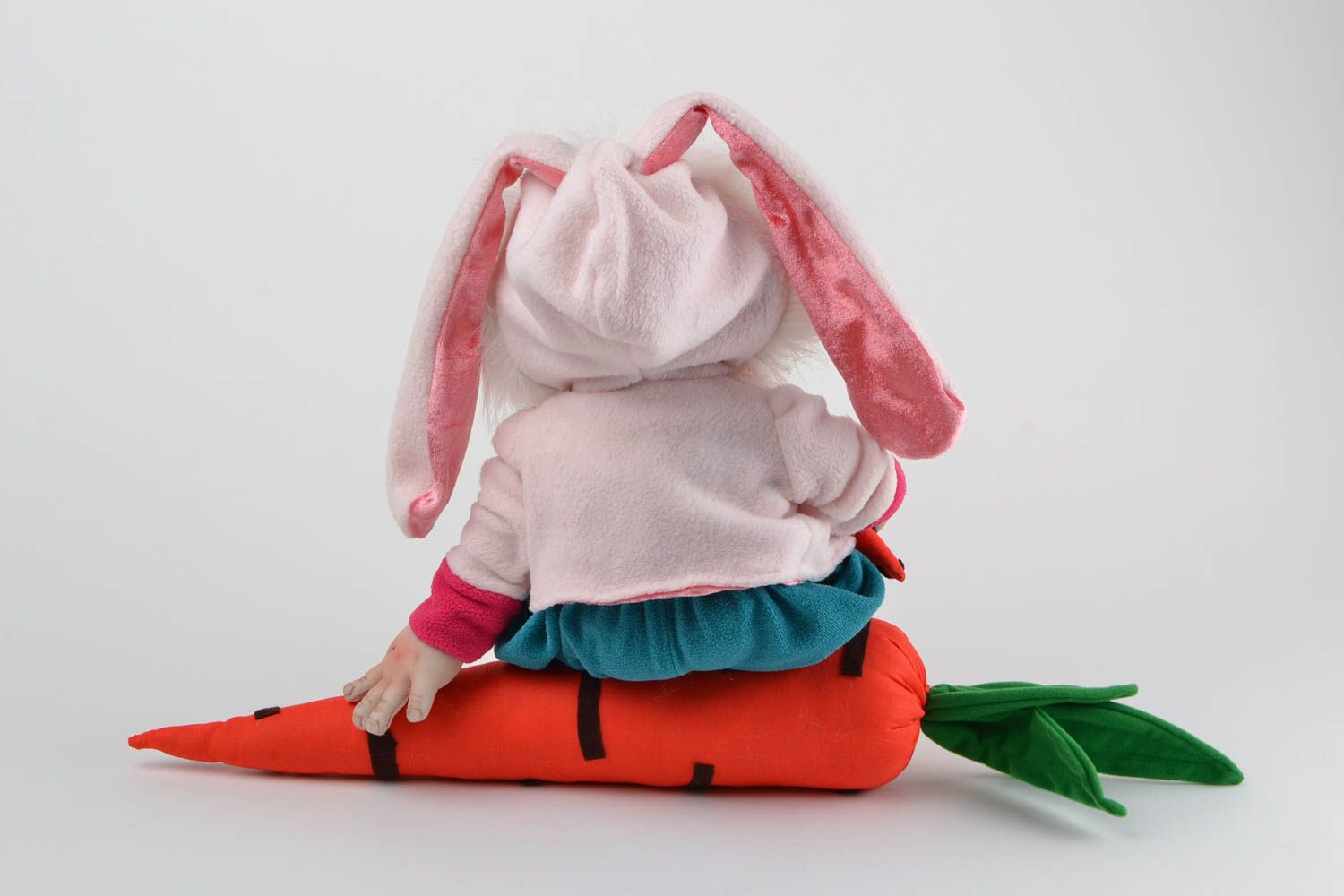 Handmade Spielzeug Puppe Kuscheltier Hase Wohnung Deko Haus Deko künstlerisch foto 5