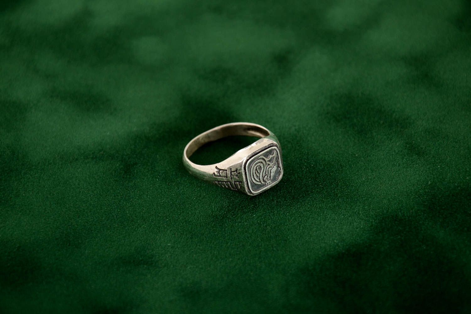 Handmade ring designer ring for men silver accessory gift for men unusual gift photo 1