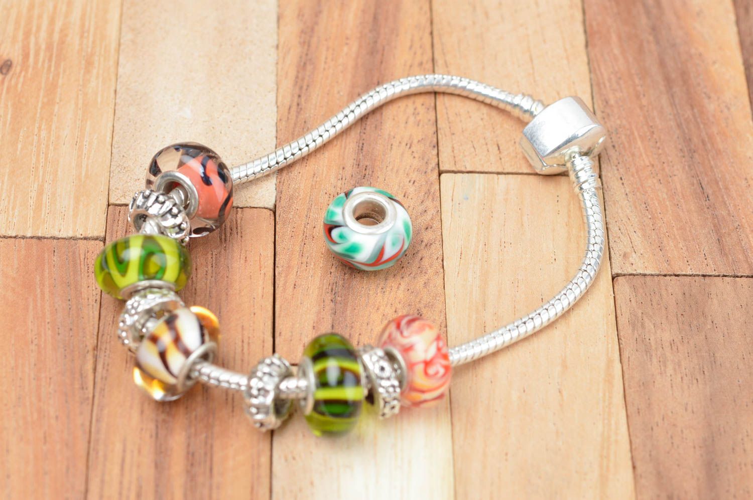 Beautiful handmade glass beads lampwork glass bead fashion accessories photo 4