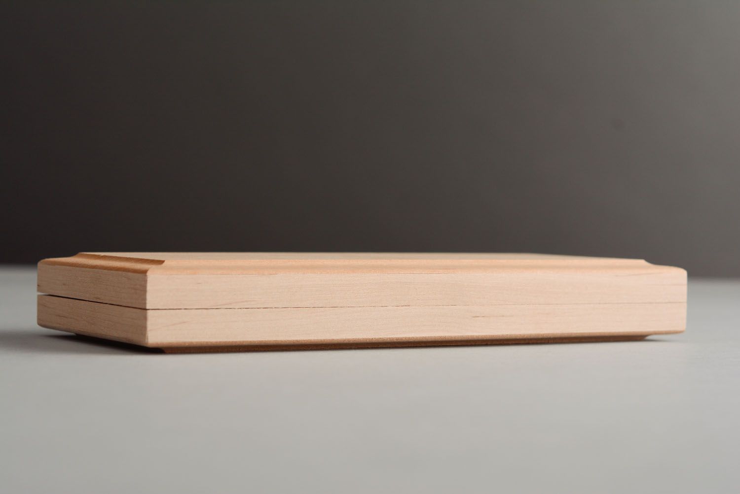 Base de madera para decoupage con forma de caja foto 3