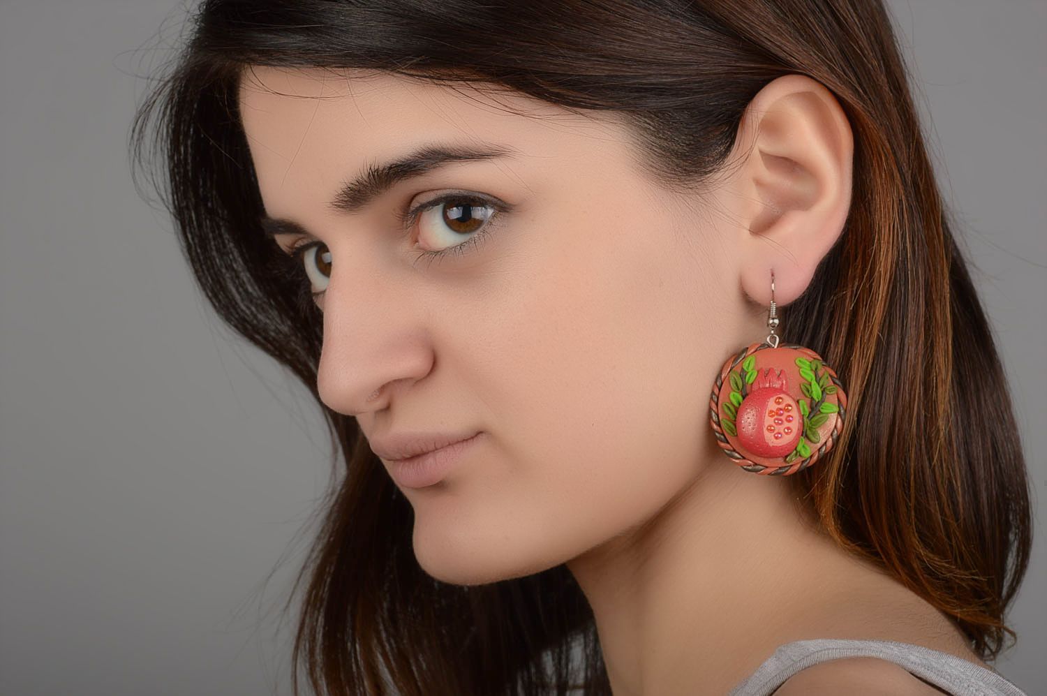 Accessoires für Frauen Damen Ohrringe Designer Schmuck Handmade Ohrringe rund foto 5