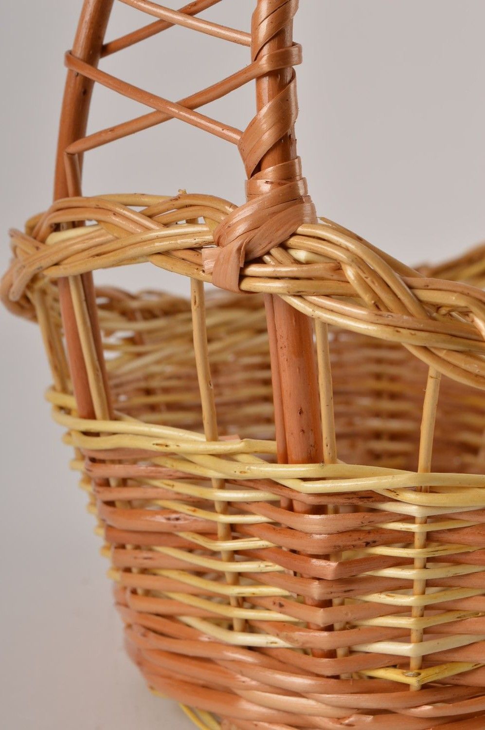 Handmade interior woven basket stylish basket for home cute present ideas photo 5