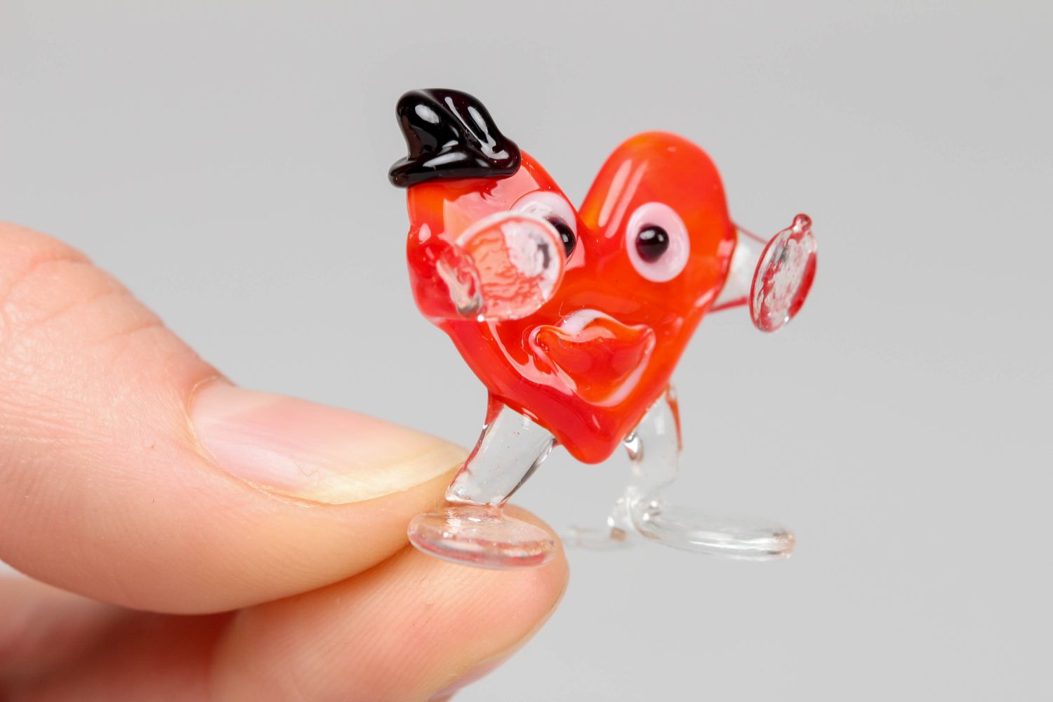Miniature glass figurine Gentleman Heart photo 3
