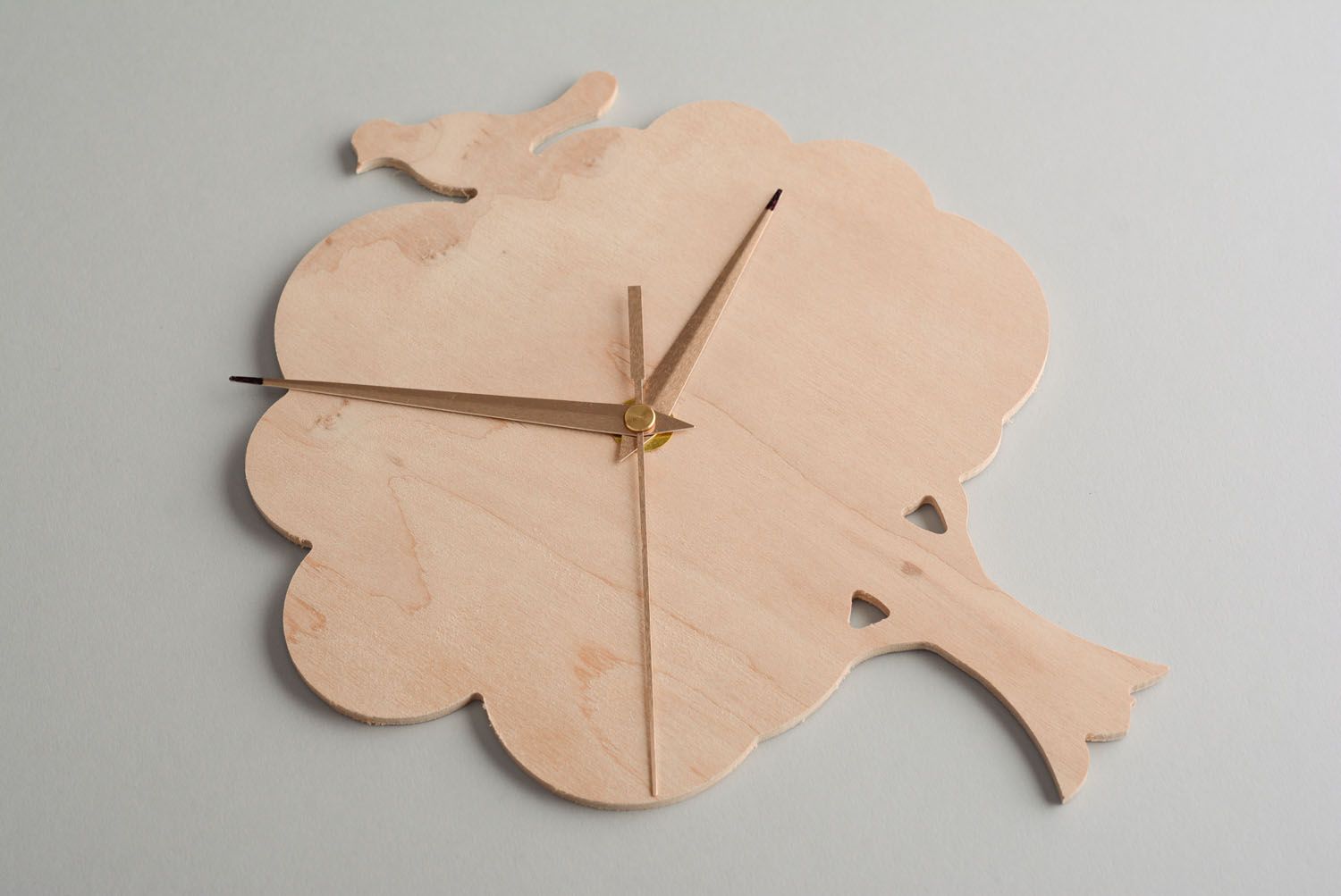 Ébauche en bois décorative faite main Horloge arbre photo 1