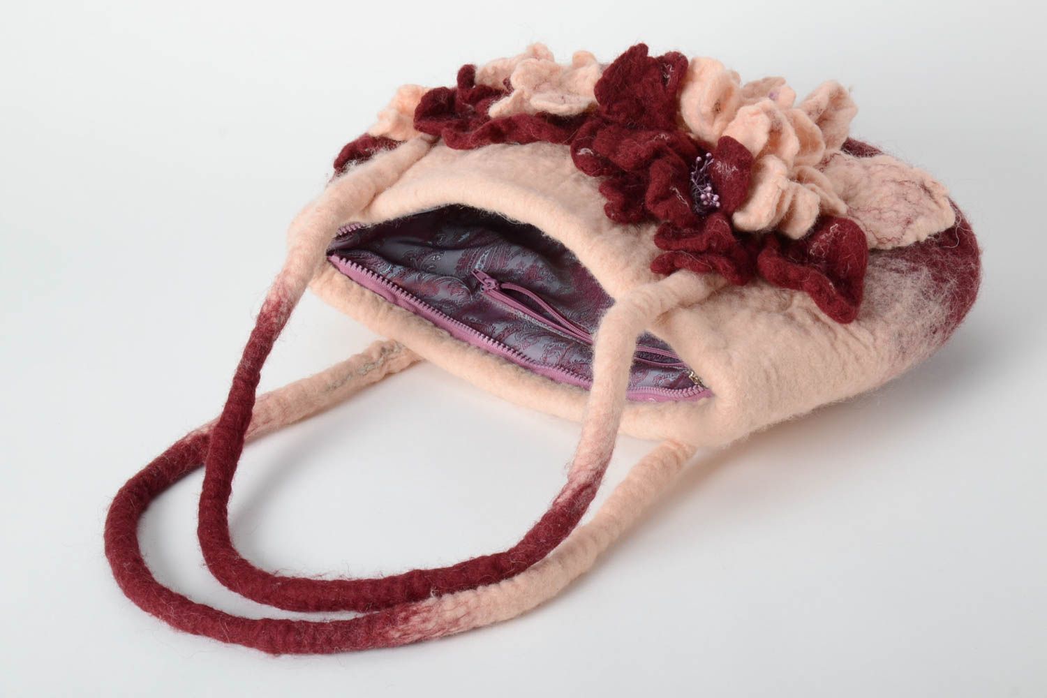 Bolso de tela hecho a mano estiloso accesorio de moda regalo para mujer foto 3