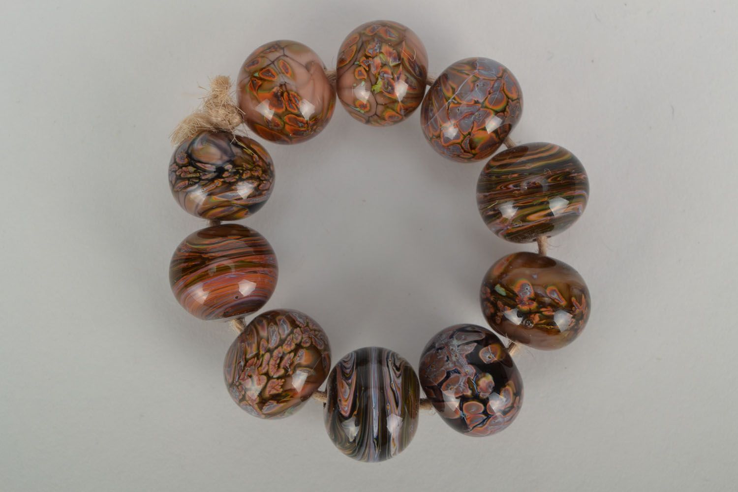 Perles pour bijoux technique de verre au chalumeau photo 1