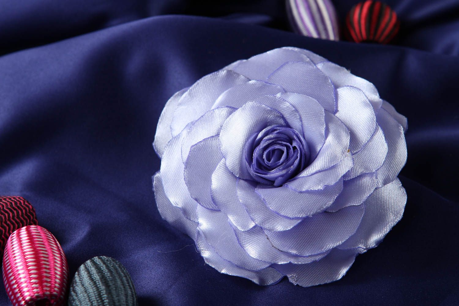 Schmuck handgemacht Haarspange Blume Damen Modeschmuck Accessoire für Haare Rose foto 1
