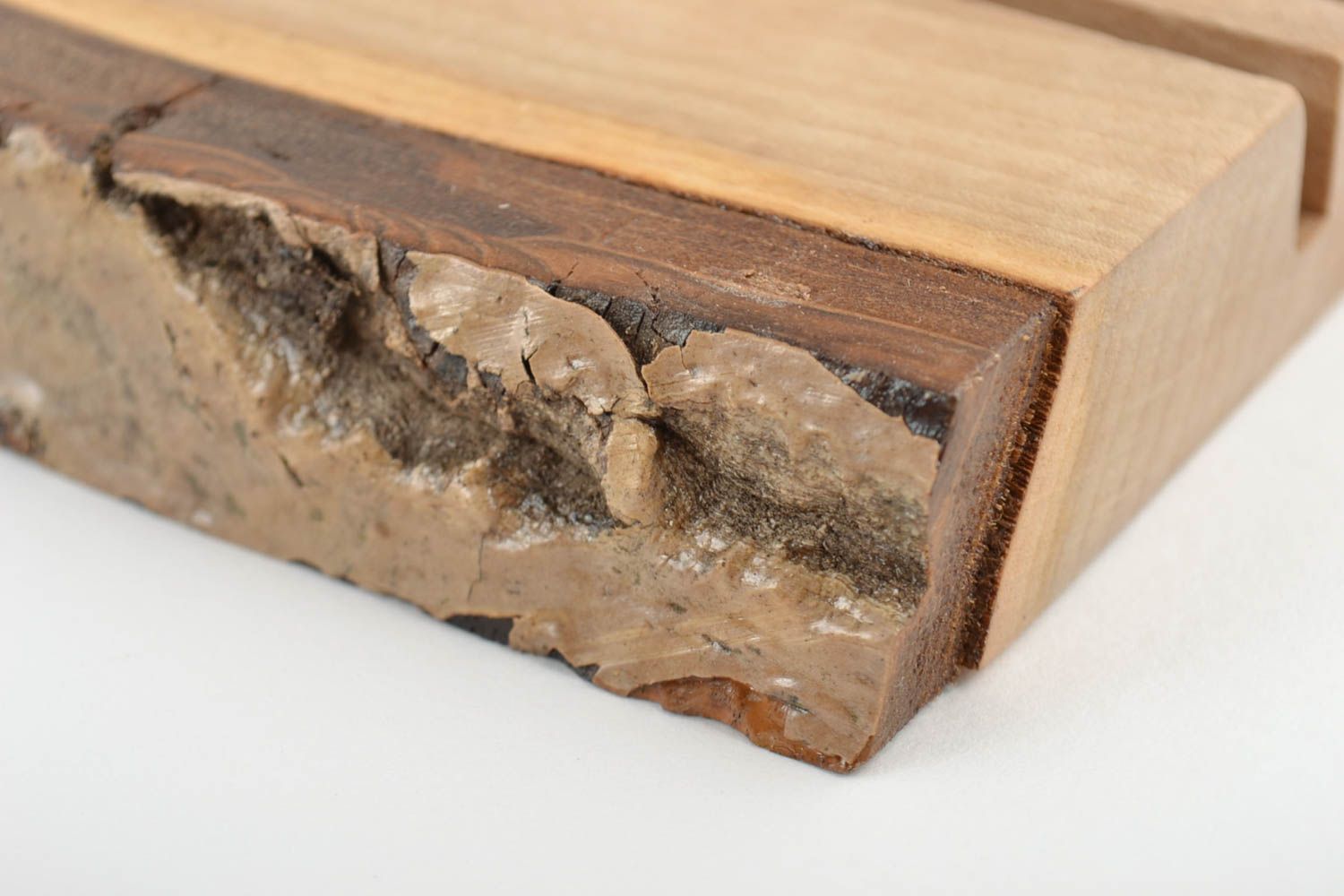 Holz Ständer für Tablet handmade originell öko rein klein Geschenk für Freund foto 2