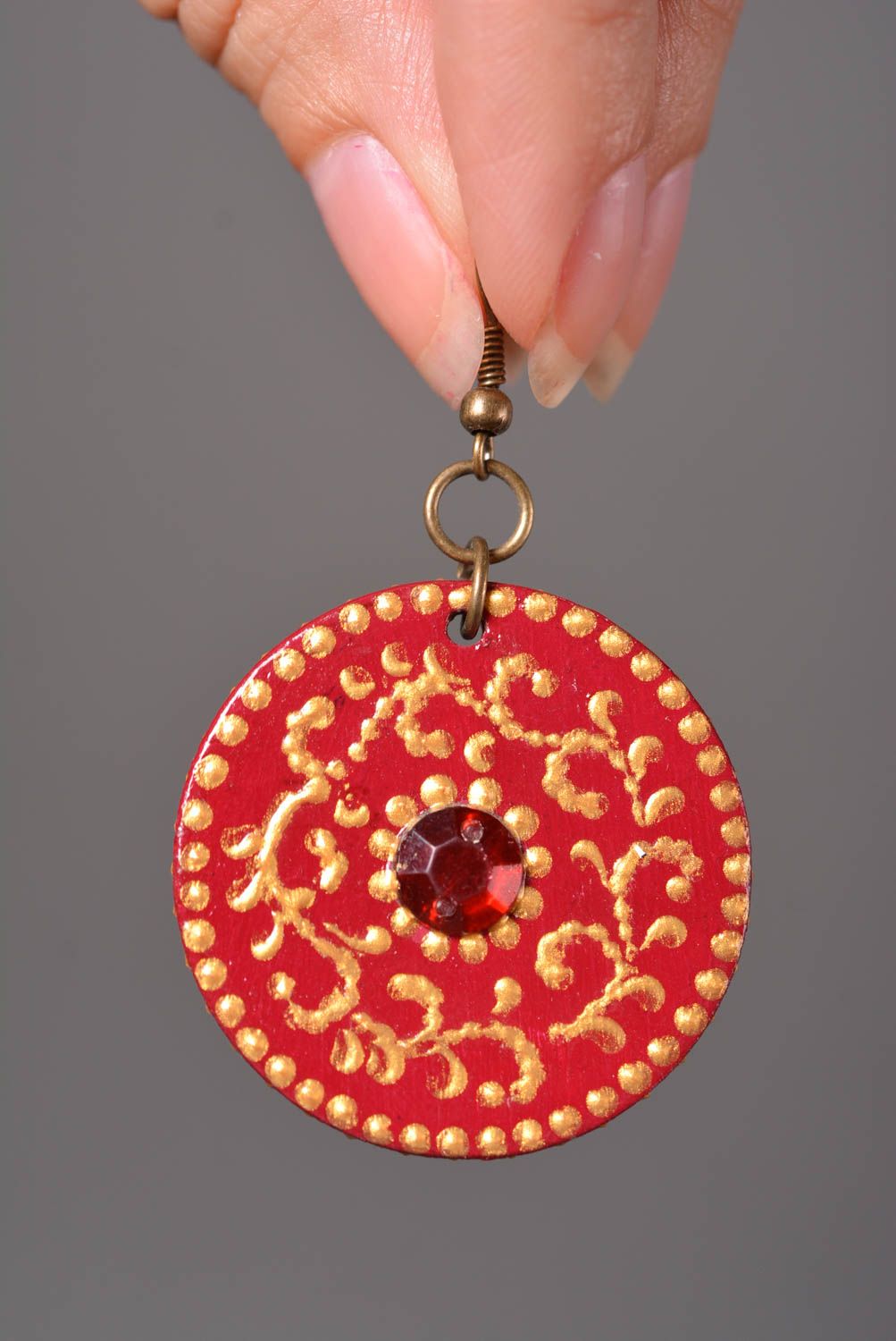 Stylish handmade wooden earrings artisan jewelry designs fashion accessories photo 3