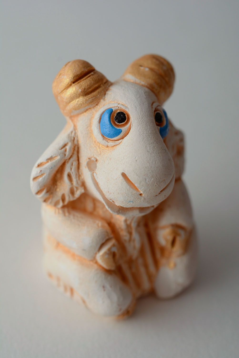 Homemade ceramic figurine Goat photo 1