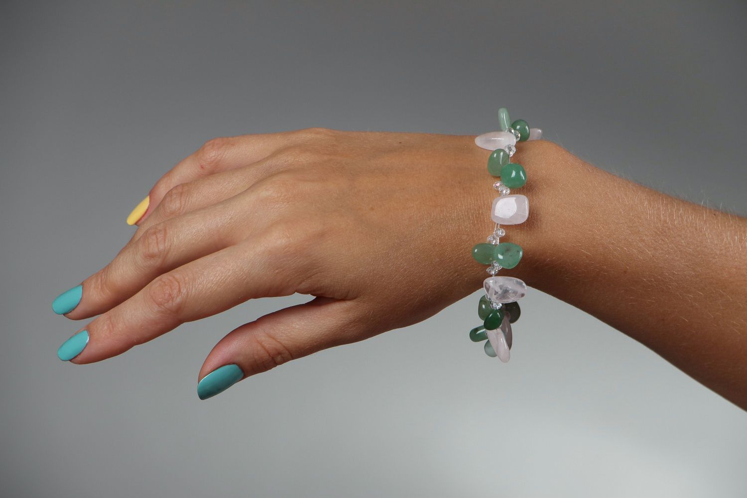 Homemade bracelet with natural stones photo 4