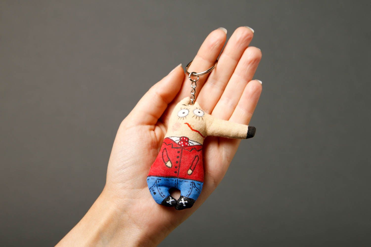 Handmade Schlüsselanhänger Puppe Schlüssel Schmuck Anhänger für Handy Tierchen foto 2