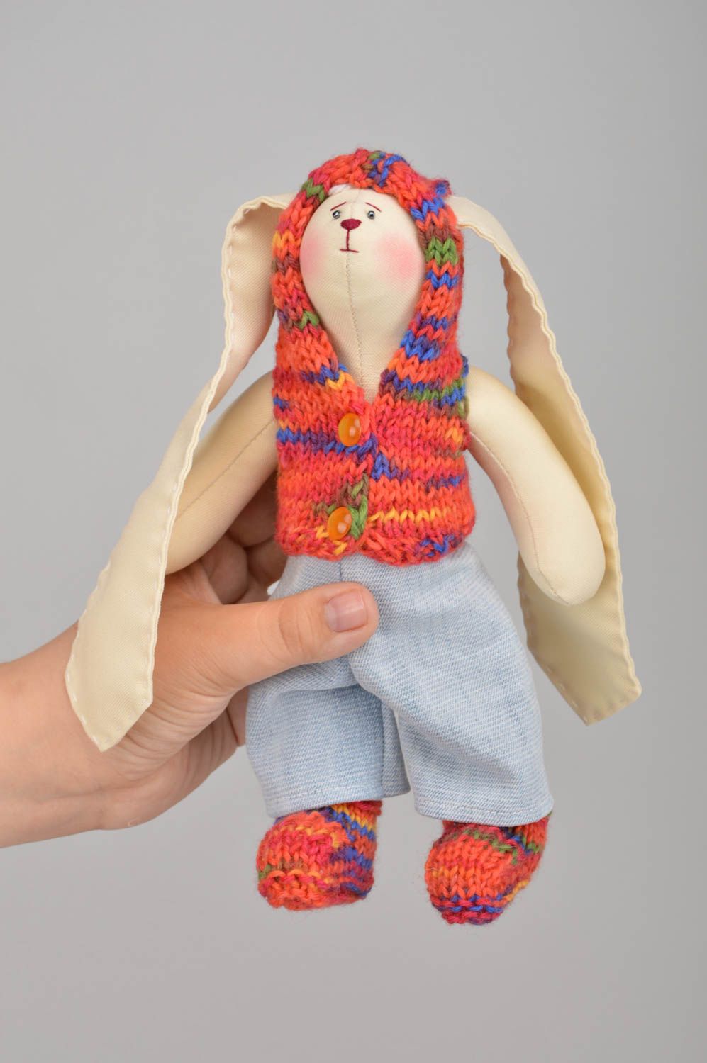 Conejito de peluche hecho a mano peluches para niños juguetes de peluche foto 3