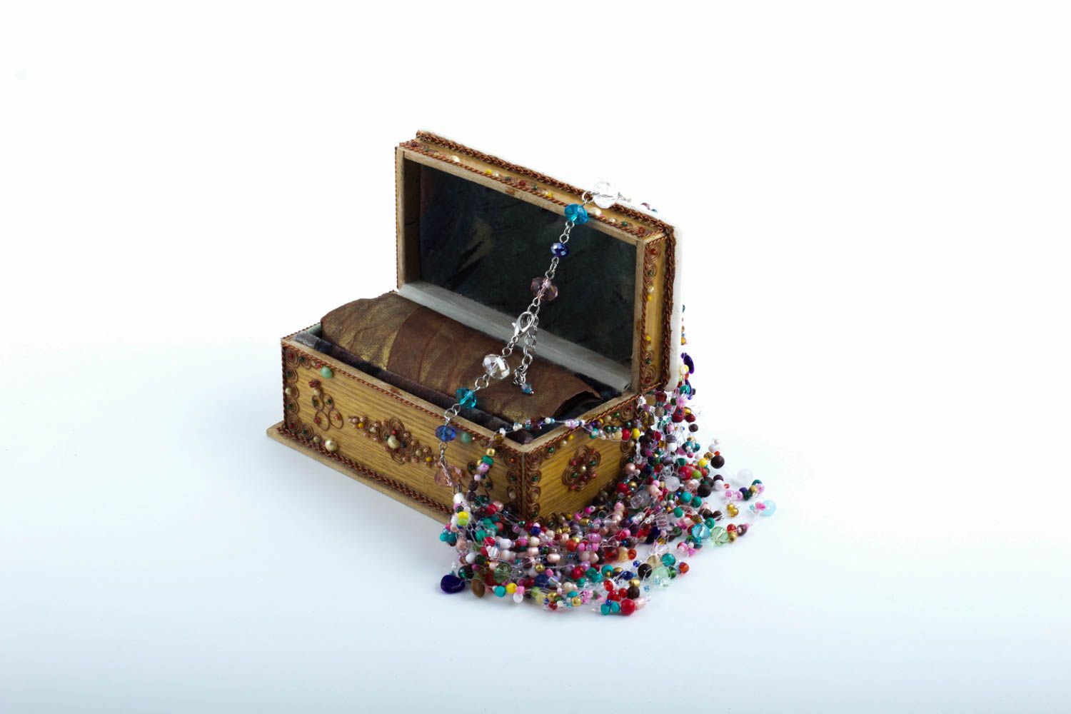 Collier en perles de rocaille Bijou fait main multicolore Cadeau pour femme photo 1