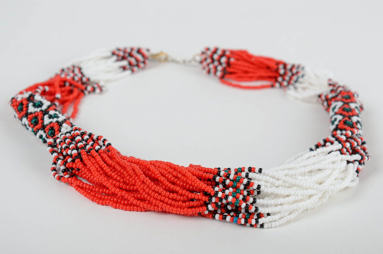 Unusual handmade beaded necklace fashion accessories cool jewelry gifts for her photo 2