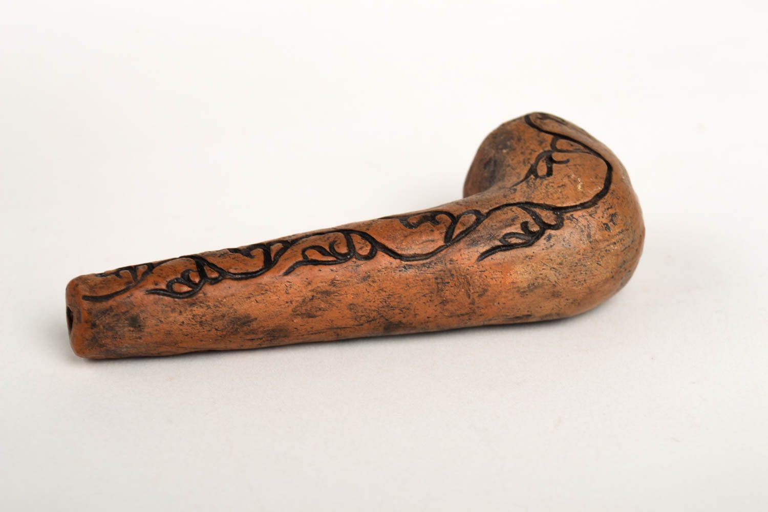 Smoking clay accessory handmade smoking pipe unusual pipe designer gift for men photo 4