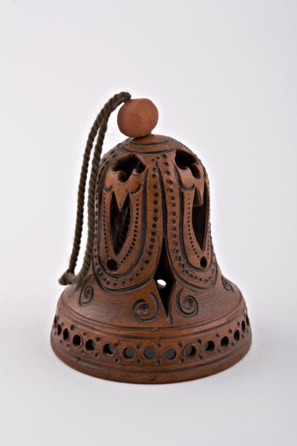 Lace bell made of clay photo 4
