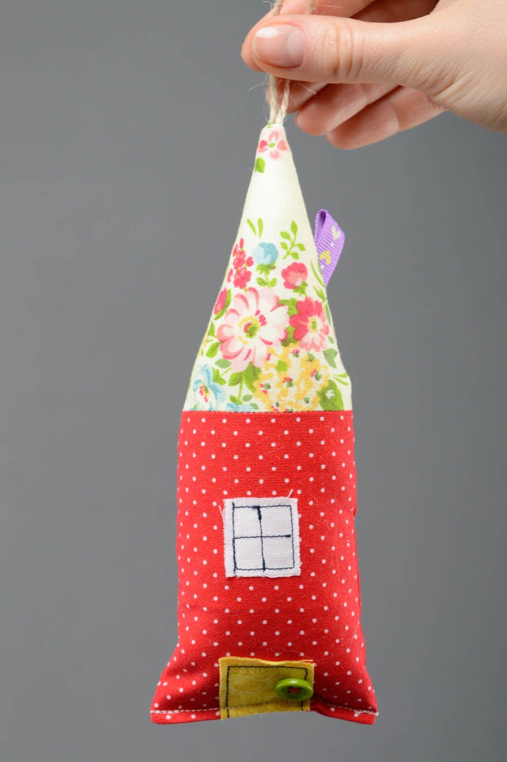 Soft cotton interior pendant in the shape of house photo 1