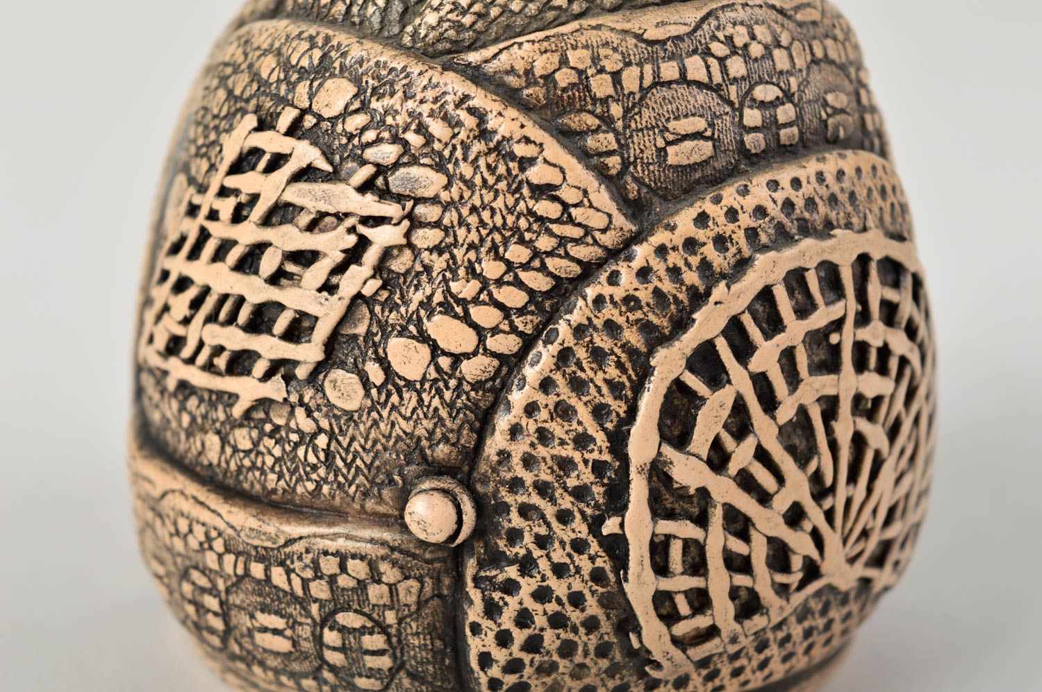 Handgemachte Keramik Haus Deko Keramik Vase Geschenk für Frau mit Muster foto 4