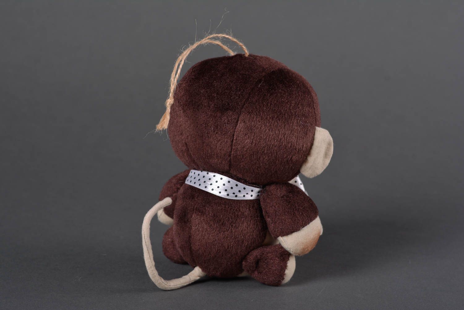 Handmade Kuscheltier Affe knuddelig Stoff Spielzeug Geschenk für Kinder  foto 3