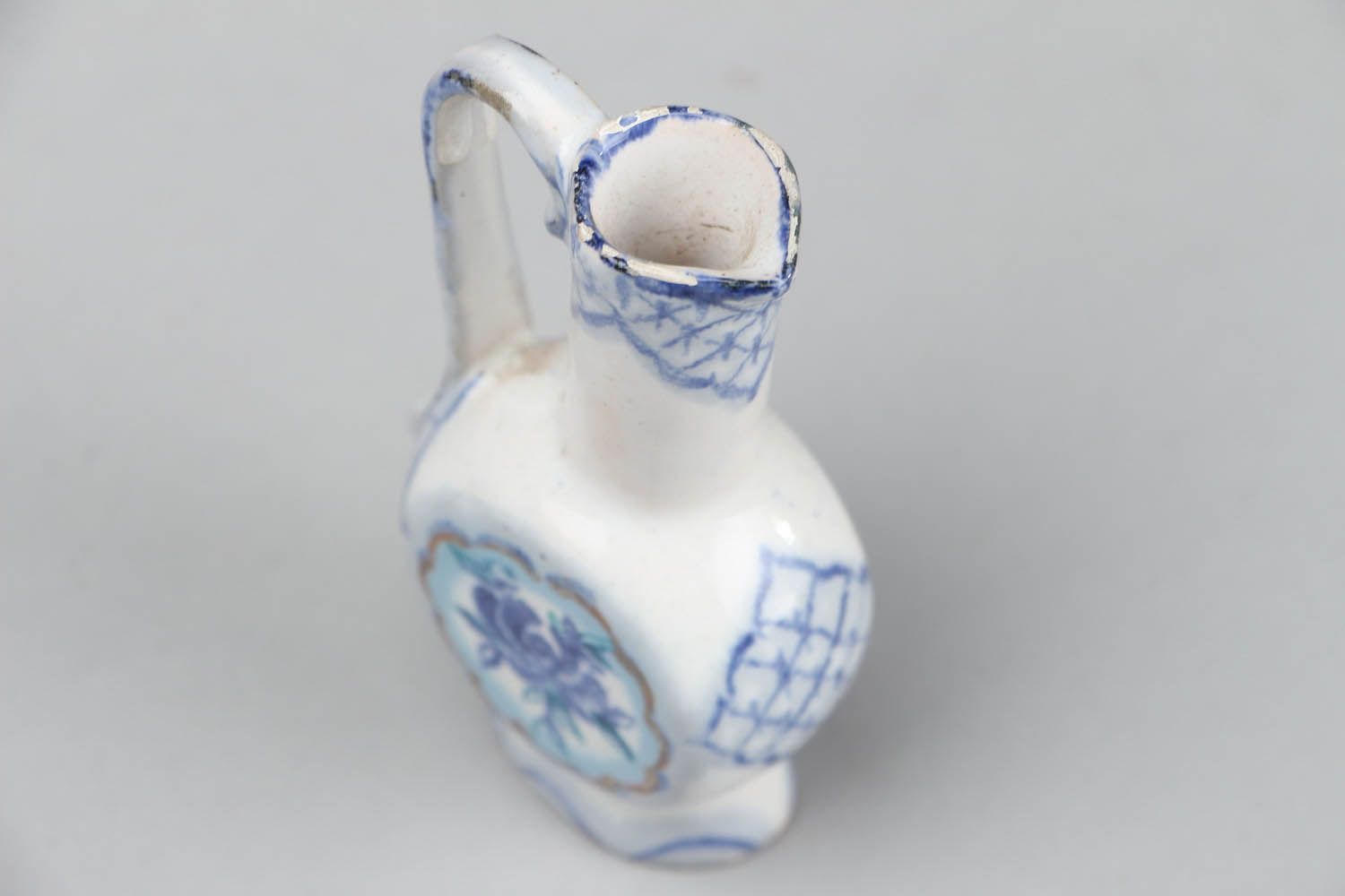 Petit vase en céramique style grec fait main photo 3