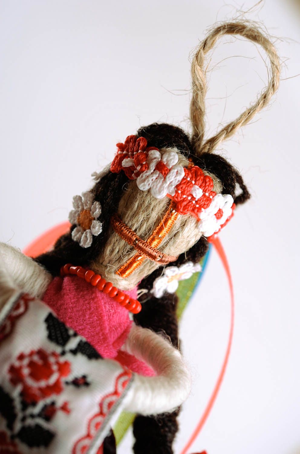 Motanka-Puppe aus Baumwollkattun foto 5