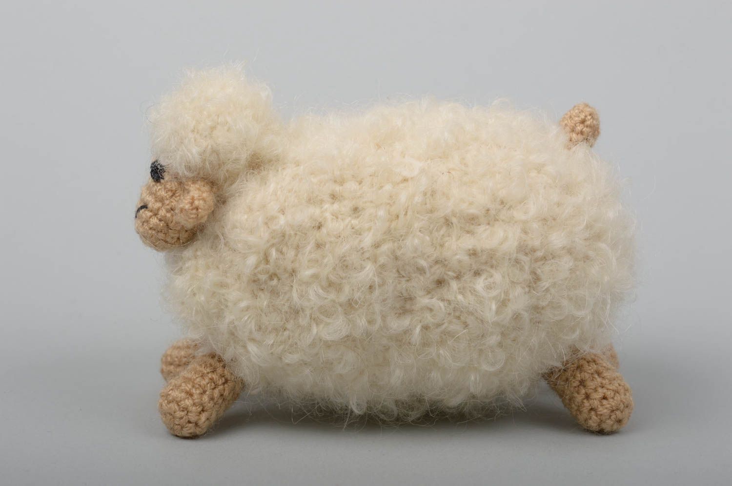 Stoff Kuscheltier handmade Schaf Kuscheltier Spielzeug für Kinder Kuschel Schaf foto 4