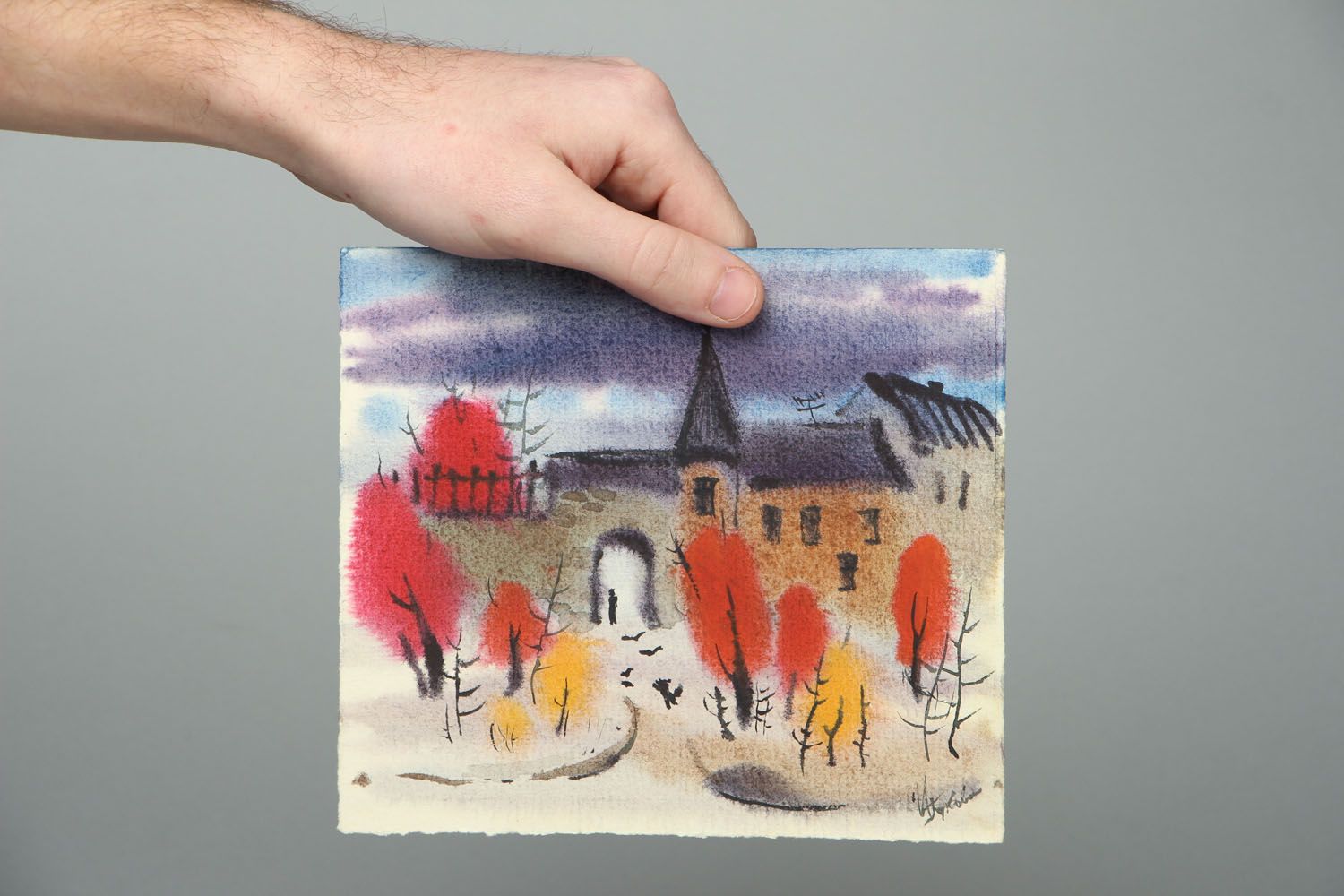 Author's watercolor painting Autumn photo 4