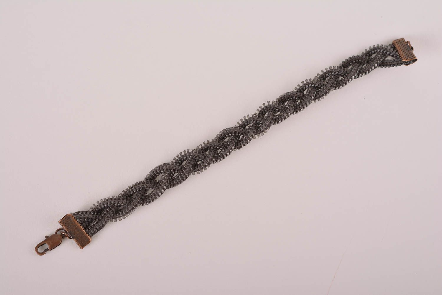 Bracciale di zip fatto a mano accessorio originale braccialetto di moda foto 5