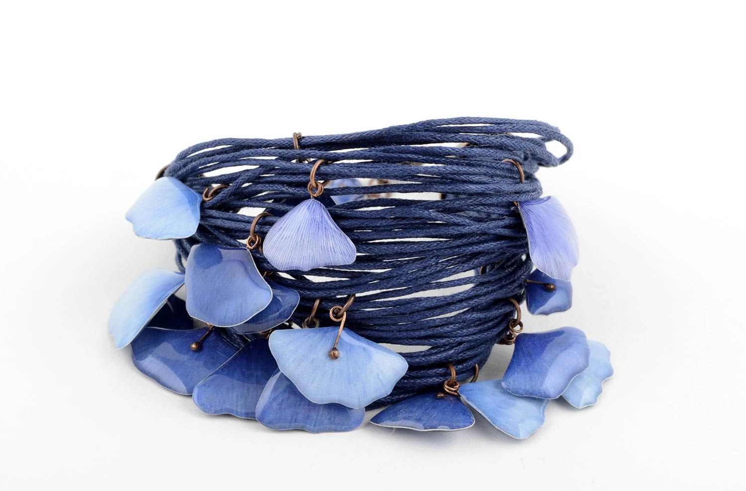 Unusual handmade cord bracelet woven string bracelet cool jewelry designs photo 1