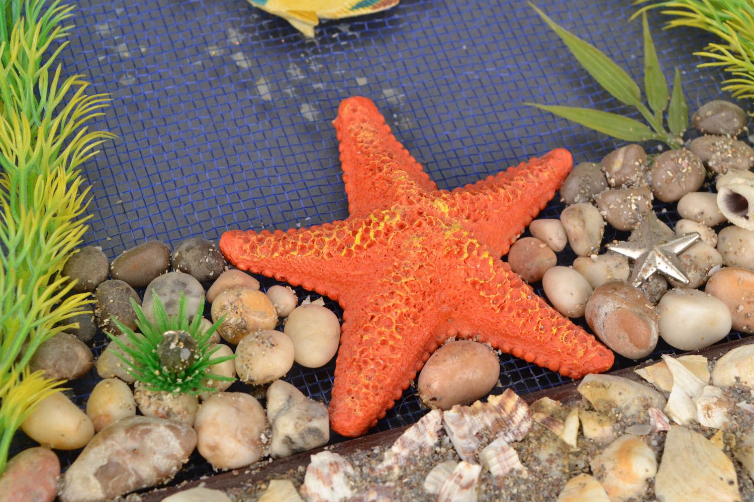 Настенное панно с натуральными камнями Морское дно фото 3