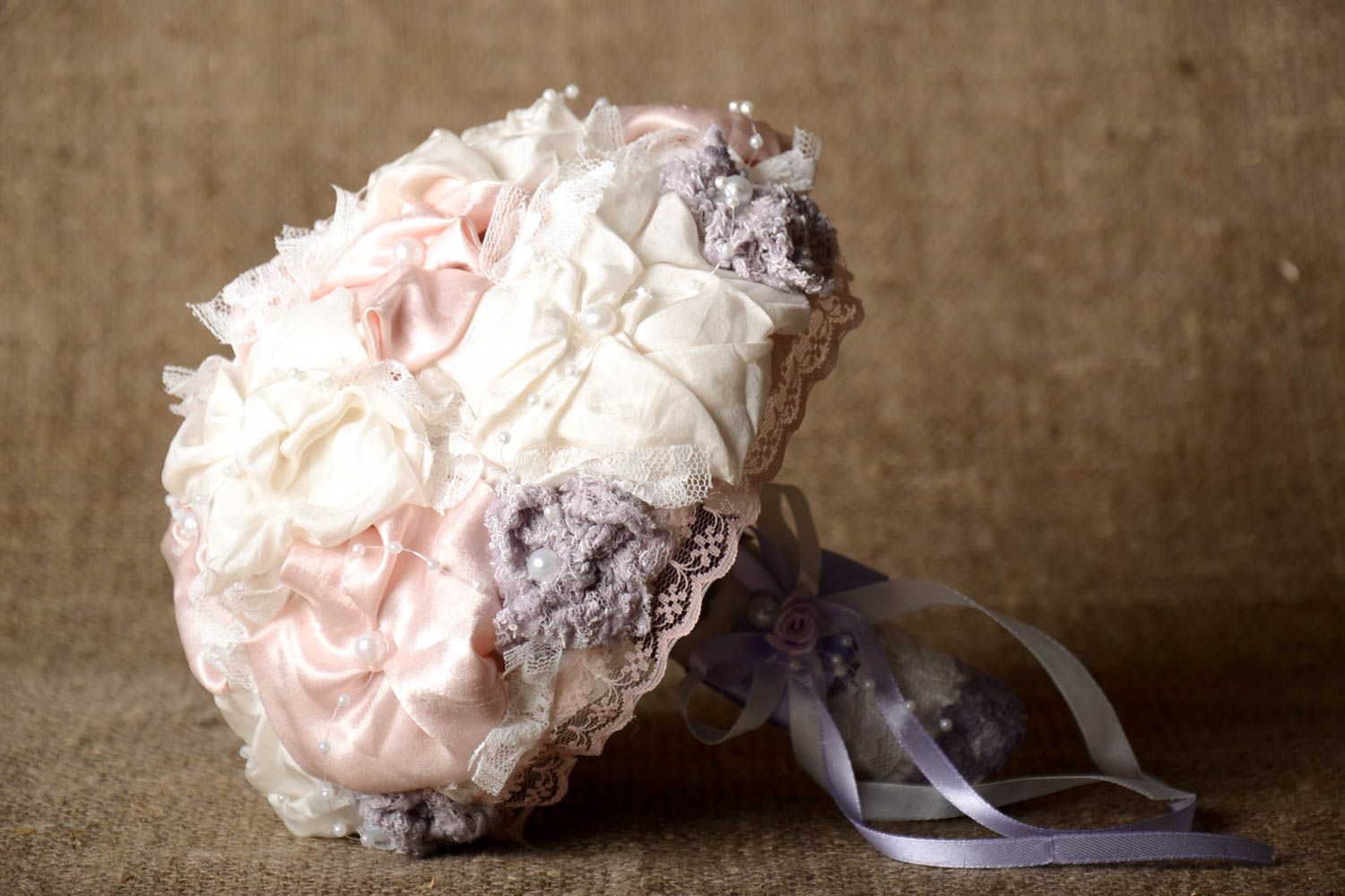Bouquet de mariée fait main Composition florale Accessoire mariage original photo 1