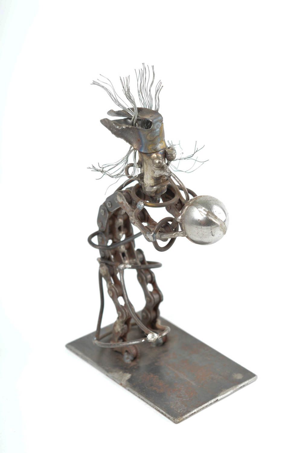 Funny handmade metal figurine contemporary art home design decorative use only photo 3