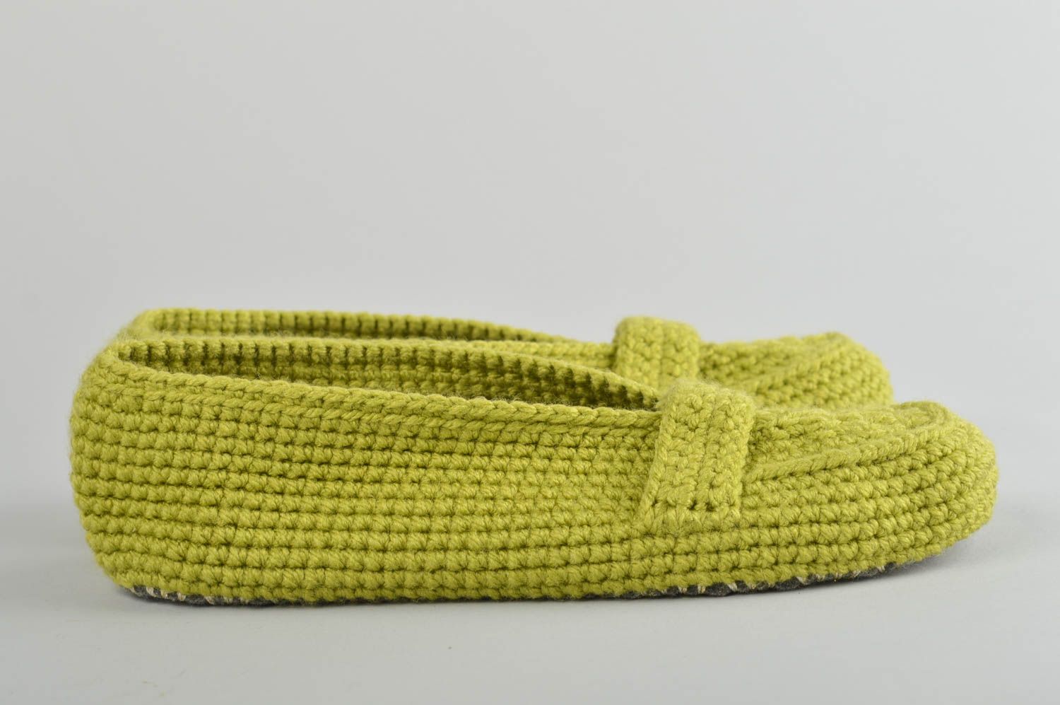 Zapatillas de casa hechas a mano a crochet calzado femenino regalos originales foto 2