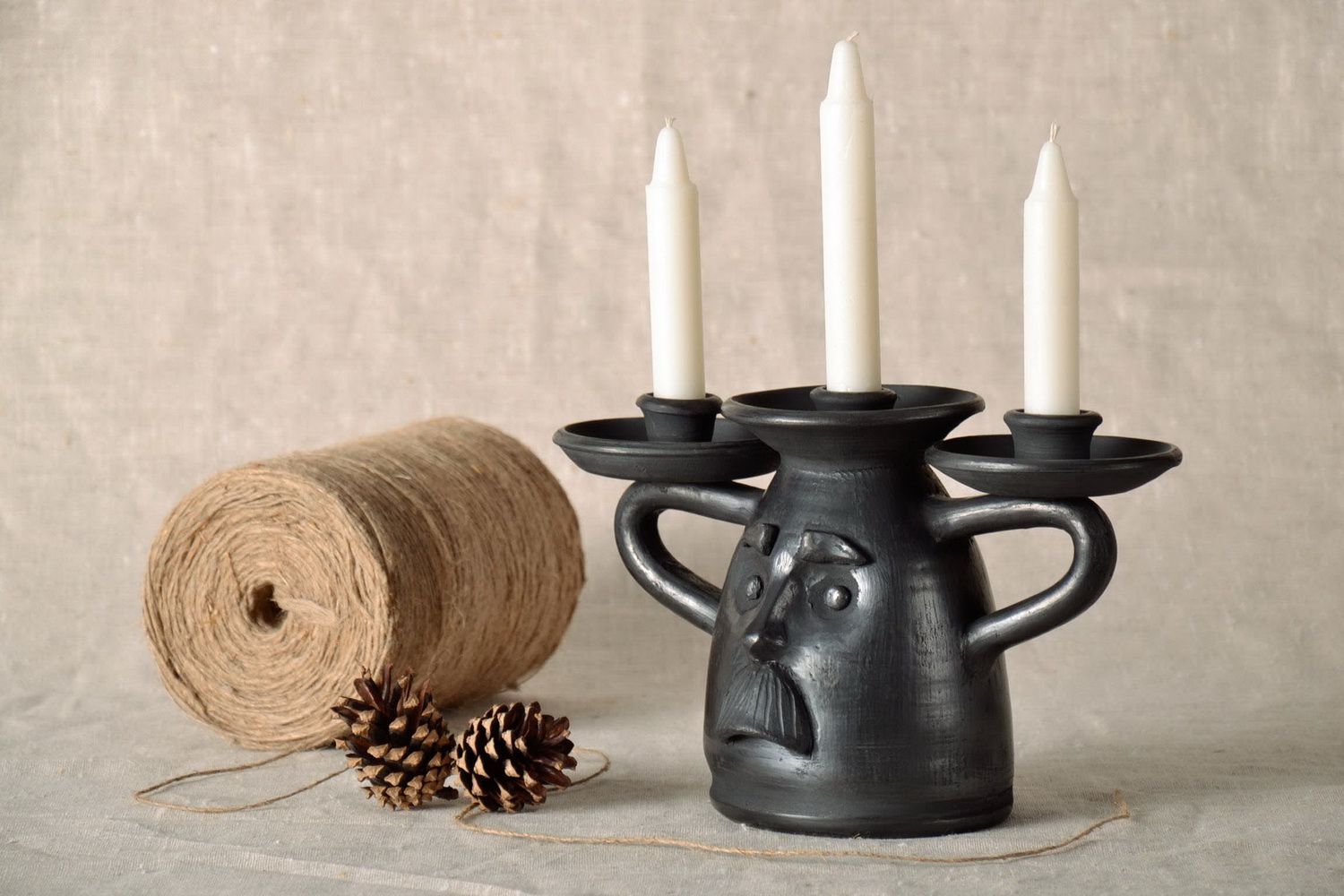 Ceramic candlestick photo 1