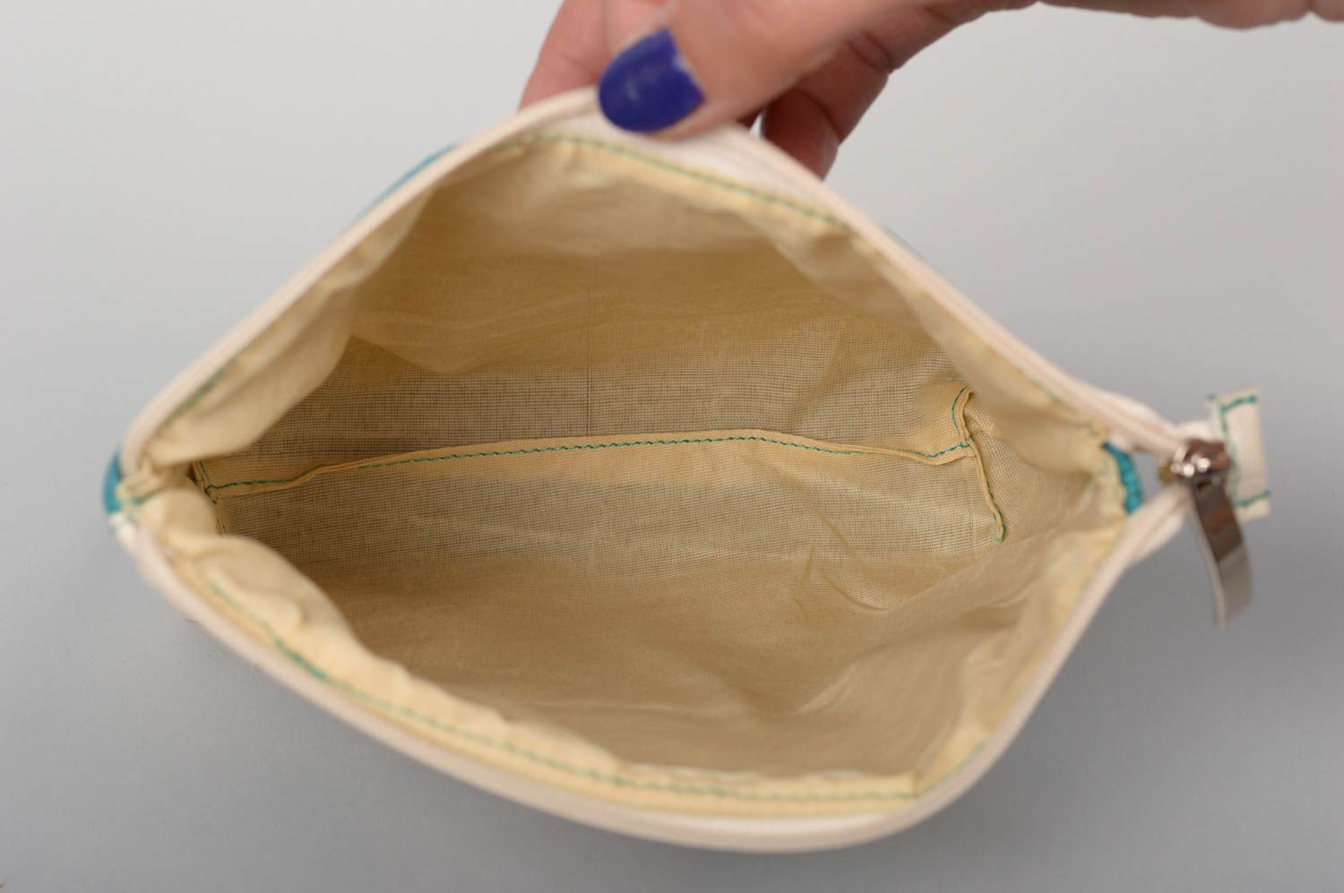 Handmade Clutch Tasche Accessoire für Frauen kleine Damentasche Designer Tasche foto 4