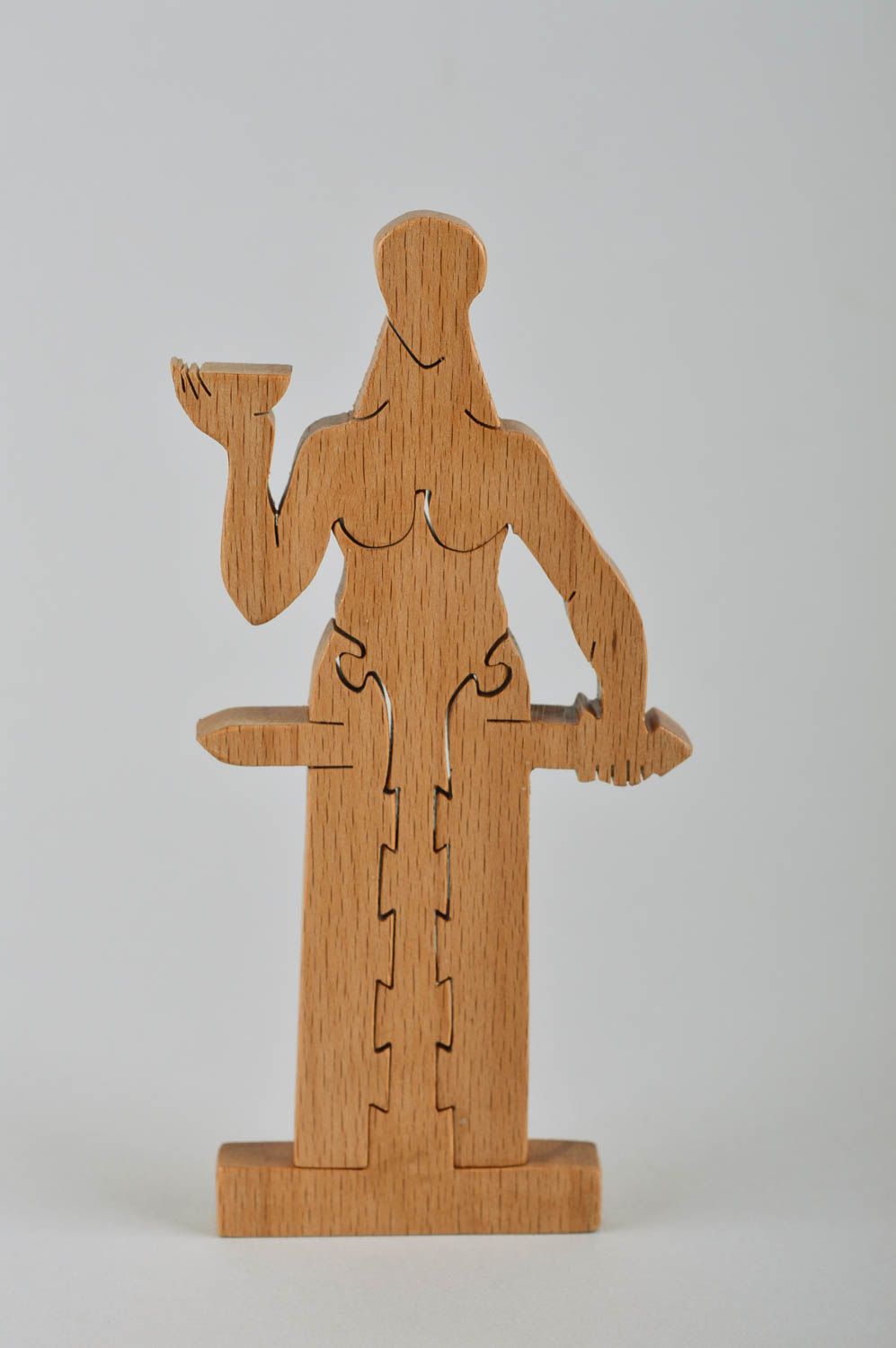 Пазлы для детей ручной работы игра пазлы деревянная детская игрушка Человек фото 2