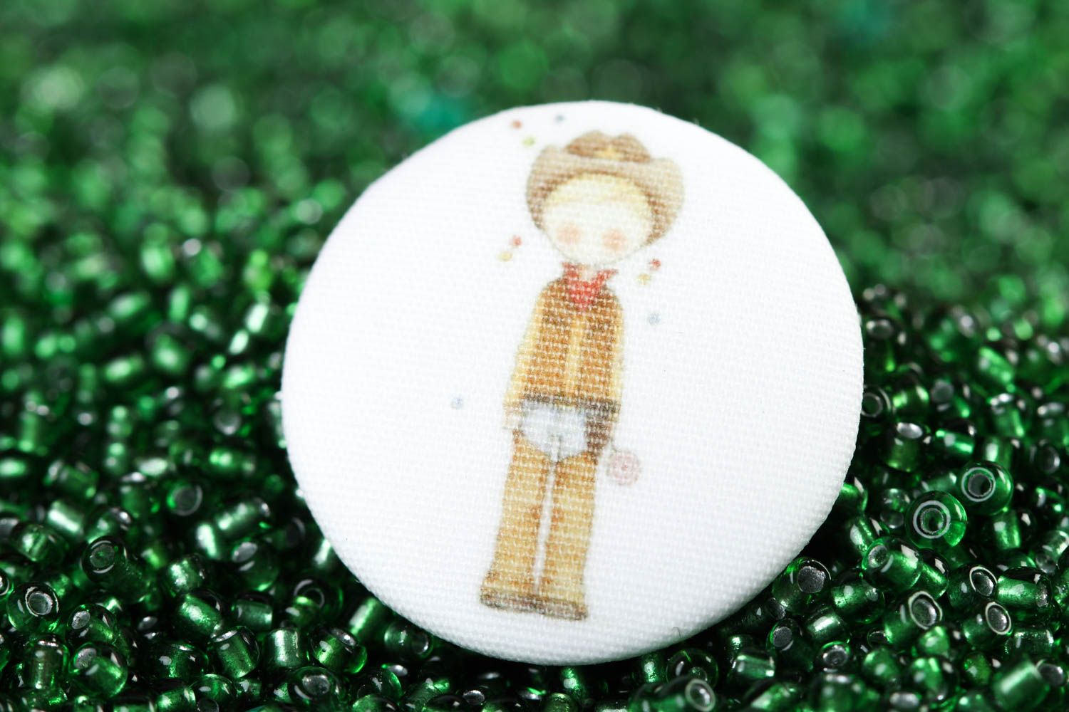 Botón decorativo hecho a mano material para manualidades botón infantil original foto 1