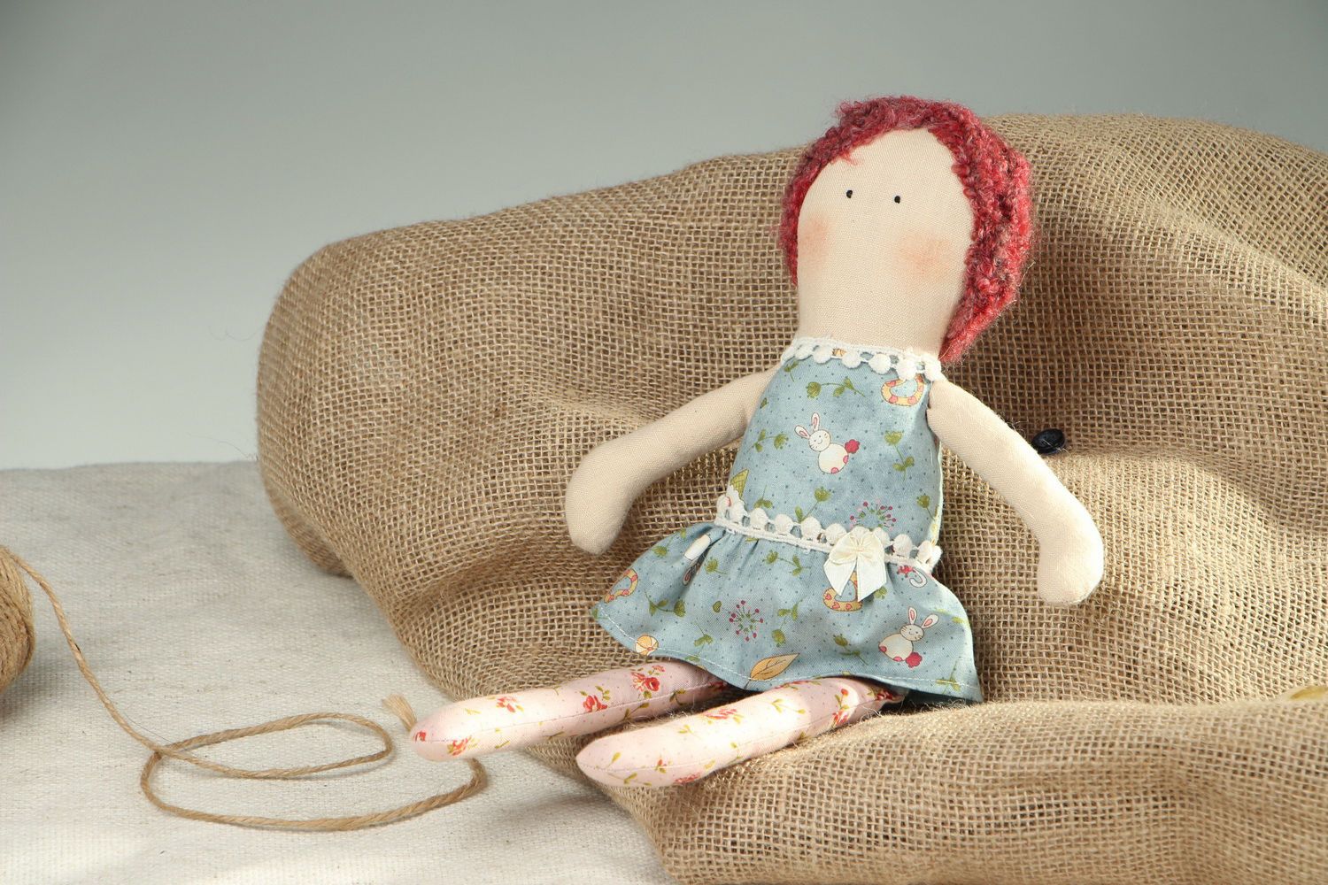 Interior doll with red curls photo 1