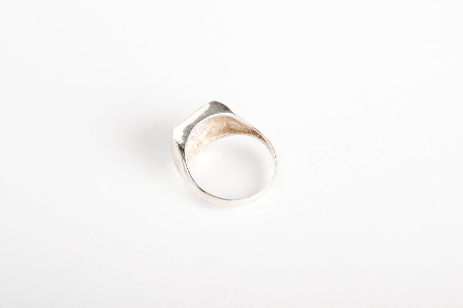 Дизайнерское хенд мейд серебряное кольцо серебряное украшение с орлом мужское фото 3